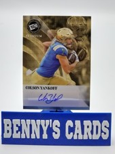 Marketplace image: 2024 Leaf Press Pass Premium Football Superfractor Auto 1/1 RC Colson Yankoff