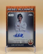 Marketplace image: 2025 Topps Chrome Star Wars Luke Skywalker 1/1 Superfractor Auto – Mark Hamill