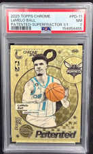 Marketplace image: 2025-26 Topps Chrome Basketball - Patented LaMelo Ball PD-11 SUPERFRACTOR /1 PSA