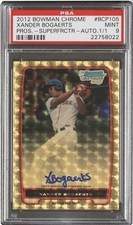 Marketplace image: Xander Bogaerts 2012 Bowman Chrome Superfractor PSA 9 Auto Autographed RC 1/1!