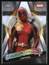 Marketplace image: 2025 Topps Chrome Marvel Deadpool #FS-9 Ladypool Future Stars SuperFractor