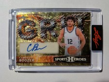 Marketplace image: CAMERON BOOZER Auto 2026 Sports Heroes Autograph GRIT GOLD SUPERFRACTOR # 1/1