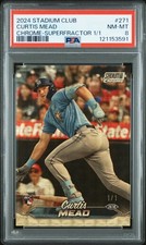 Marketplace image: 2024 TOPPS STADIUM CLUB CHROME-SUPERFRACTOR 1/1 #271 CURTIS MEAD 1/1 PSA 8