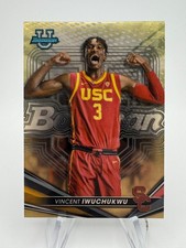 Marketplace image: 2022-23 Bowman's Best University VINCENT IWUCHUKWU SuperFractor 1/1 One of One