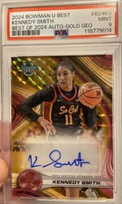Marketplace image: 2024 Bowman Best U RC Kennedy Smith AUTO /50 GEO GOLD SUPER FRACTOR SP PSA 9 USC