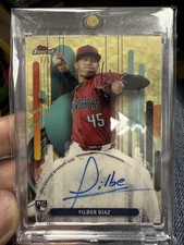 Marketplace image: 2025 Topps Finest #FA-YD Yilber Diaz Rookie RC Autograph Superfractor 1/1 Super