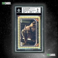 Marketplace image: SUPERFRACTOR 1/1 - Star Wars Topps Chrome - Mandalorian's Grogu - BGS 9 MINT