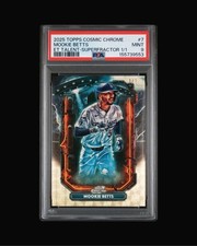 Marketplace image: 2025 Mookie Betts Topps Cosmic Chrome 1/1 ET Superfractor Dodgers