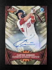Marketplace image: 2019 Bowman Chrome AFL 1/1 Superfractor Carter Kieboom Auto Autograph