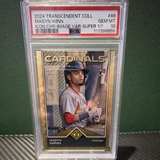 Marketplace image: Topps 2024 Transcendent Icons Chr Masyn Winn #88 Superfractor 1/1 PSA 10