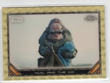 Marketplace image: Star Wars The Mandalorian 2022 Chrome SUPERFRACTOR 1/1  S1-43 Kuiil and The Kid