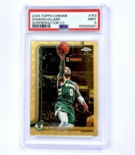 Marketplace image: Damian Lillard 2025-26 Topps Chrome SuperFractor 1/1 Masterpiece PSA 9