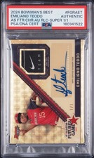 Marketplace image: 2024 BOWMAN'S BEST SUPERFRACTOR EMILIANO TEODO 1/1 PSA AUTHENTIC AUTO AUTHENTIC