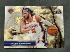 Marketplace image: Jalen Brunson 2025-26 Topps Chrome Black Lightning #BL-5 SUPERFRACTOR 1/1