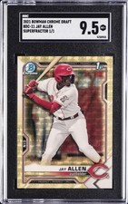 Marketplace image: 2021 BOWMAN DRAFT CHROME-SUPERFRACTOR #BDC-11 JAY ALLEN SGC 9.5