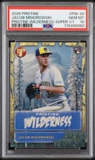 Marketplace image: 2026 TOPPS PRISTINE WILDERNESS SUPERFRACTOR 1/1 JACOB MISIOROWSKI 1/1 RC PSA 10