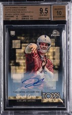 Marketplace image: 2014 BOWMAN CHROME TOPPS SHELF ROOKIES SUPERFRACTOR AUTOS DEREK CARR BGS 9.5