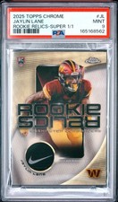 Current marketplace image for 2025 Topps Chrome #JL JAYLIN LANE RC Superfractor 1/1