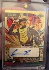 Marketplace image: 2023 Leaf Eclectic ETHAN SALAS Flash Rookie RC Auto SUPERFRACTOR 1/1 Padres