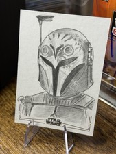 Marketplace image: 2026 Topps Chrome Star Wars Galaxy  1/1 Bo-Katan Kryze Sketch by Veronica Smith