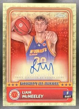 Marketplace image: 2024 Topps Chrome McDonald's All-American Liam McNeeley 80 Auto SuperFractor 1/1