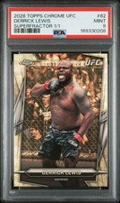 Current marketplace image for 2026 Topps Chrome UFC #82 Derrick Lewis Superfractor 1/1