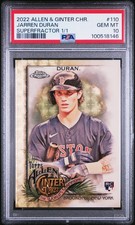 Marketplace image: 2022 ALLEN & GINTER CHROME SUPERFRACTOR 1/1 JARREN DURAN ROOKIE RC 1/1 PSA 10