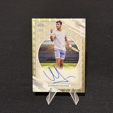 Current marketplace image for 2026 Topps Chrome #AT-MNE On Card Superfractor 1/1