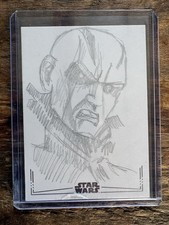 Marketplace image: 2026 Topps Chrome Star Wars Galaxy 1/1 Sketch Card Rutvig Vaid