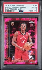 Current marketplace image for 2025 Topps Chrome #259 COLLIN MURRAY-BOYLES RC Superfractor 1/1