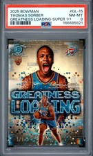Marketplace image: 2025 BOWMAN CHROME GREATNESS LOADING SUPERFRACTOR 1/1 THOMAS SORBER 1/1 PSA 8
