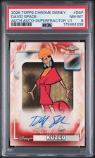 Marketplace image: 2026 TOPPS CHROME DISNEY AUTHENTIC AUTO SUPERFRACTOR DAVID SPADE/KUZCO 1/1 PSA 8