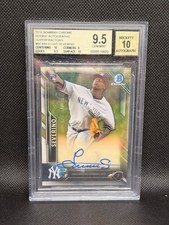 Marketplace image: 2016 Bowman Chrome - Rookie Autographs Luis Severino #BCAR-LS SUPERFRACTOR 1/1