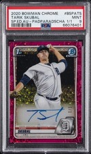 Marketplace image: 2020 BOWMAN CHROME SAPPHIRE EDITION AUTOS #BSPATS TARIK SKUBAL 1/1 PSA 9 AUTO