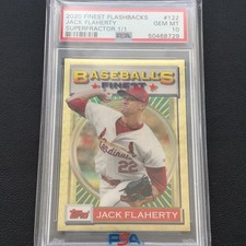 Marketplace image: Topps 2020 Finest Flashbacks Jack Flaherty #122 Superfractor 1/1 PSA 10
