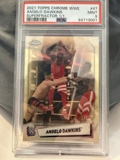 Current marketplace image for 2021 Topps Chrome WWE #47 Angelo Dawkins Superfractor 1/1