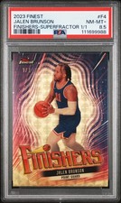 Current marketplace image for 2023 Topps Finest #F4 JALEN BRUNSON Superfractor 1/1