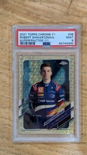 Current marketplace image for 2021 Topps Chrome Formula 1 #58 Robert Shwartzman Superfractor 1/1