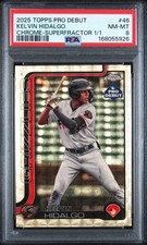 Current marketplace image for 2025 Topps Pro Debut Chrome #46 Kelvin Hidalgo Superfractor 1/1