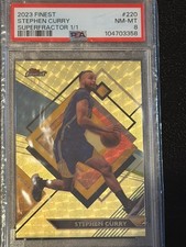 Marketplace image: Stephen Curry Superfractor! 2023 Topps Finest 1/1