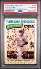 Marketplace image: Derek Jeter 2026 Topps Chrome Heritage SUPERFRACTOR 1/1 PSA 10 GEM MINT 1 OF 1