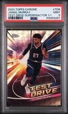 Current marketplace image for 2024 Topps Chrome #TD8 Jamal Murray Test Drive Superfractor 1/1