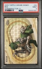 Marketplace image: 2025 Topps Chrome Disney Rex Superfractor 1/1 PSA 9 Toy Story #92