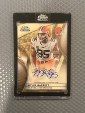 Marketplace image: Myles Garrett 2025 Topps Chrome Black SUPERFRACTOR Auto 1/1 On Card Browns Rams