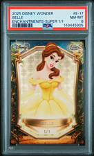 Marketplace image: Topps 2025 Disney Wonder Belle Enchantments Superfractor E-17 1/1 PSA 8 Chrome