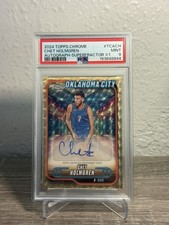 Marketplace image: PSA 9 Mint, 2024 Topps Chrome #TCACH Autograph Superfractor 1/1 Chet Holmgren