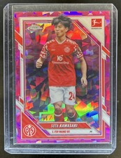 Marketplace image: 2025-26 Topps Chrome Sapphire Sota Kawasaki Padparadscha Refractor #1/1
