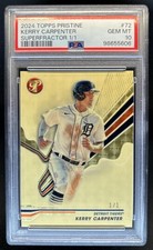 Marketplace image: 2024 Topps Pristine Kerry Carpenter SuperFractor #1/1 Tigers PSA 10 GEM MINT