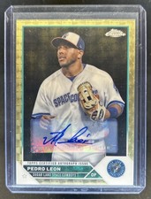 Marketplace image: 2023 Topps Pro Debut Pedro Leon Chrome Auto Autograph Superfractor #1/1