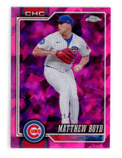 Marketplace image: Matthew Boyd 2026 Topps Chrome Sapphire Pink Padparadscha 1/1 Cubs #256